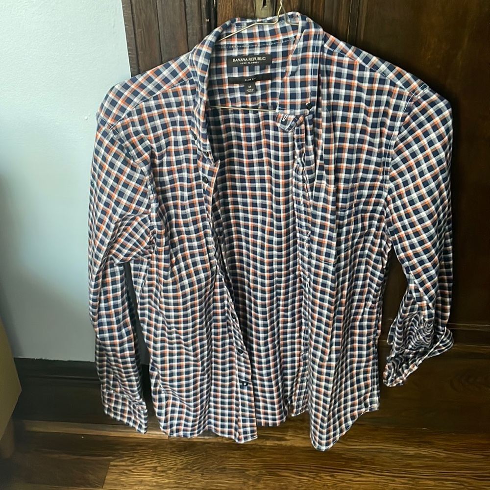 Banana Republic lightweight flannel, sz. M